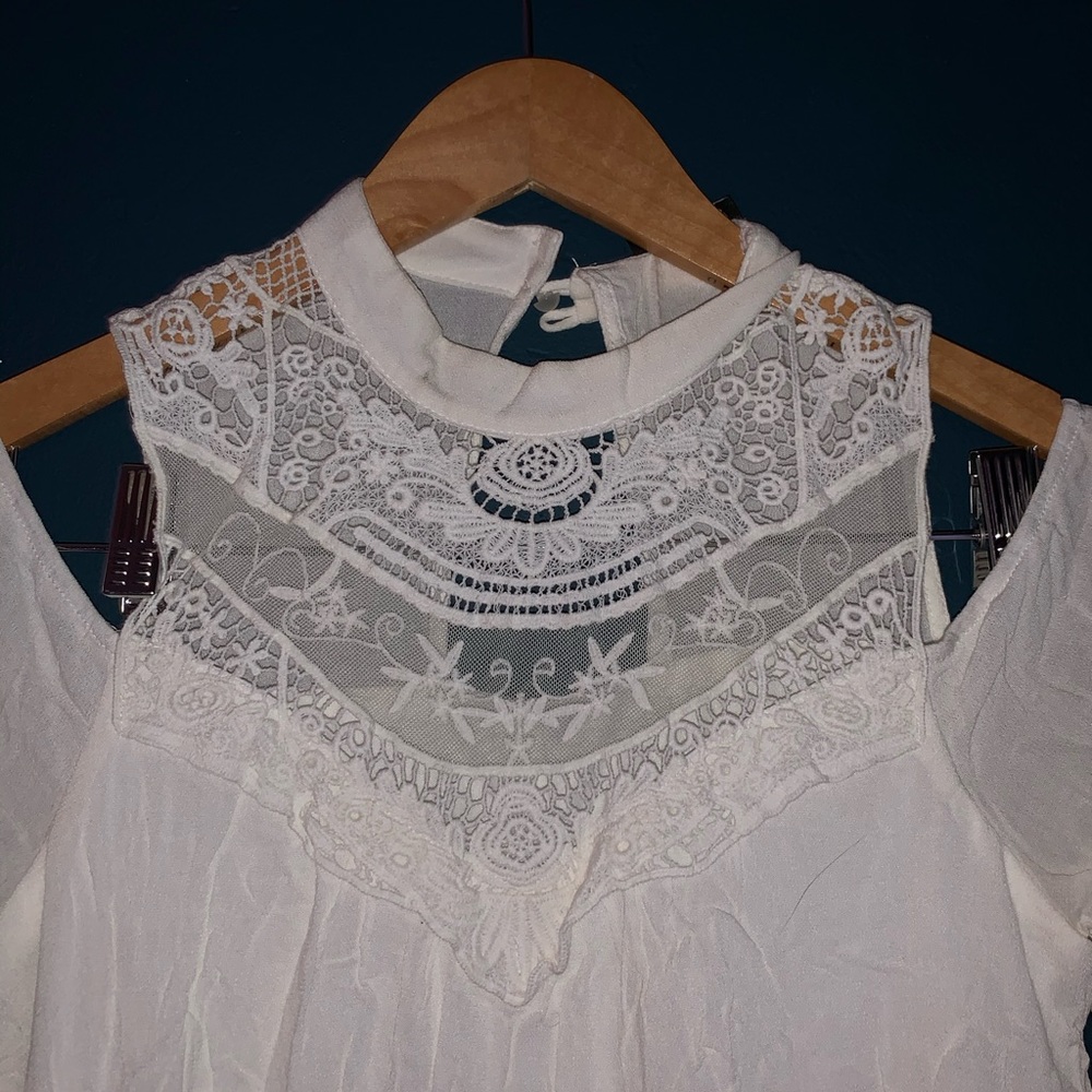 White- Laced Chest Dress